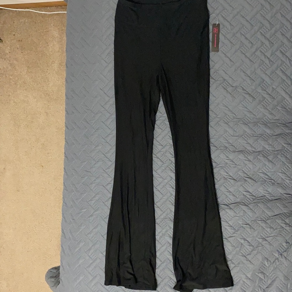 Flare pant, black